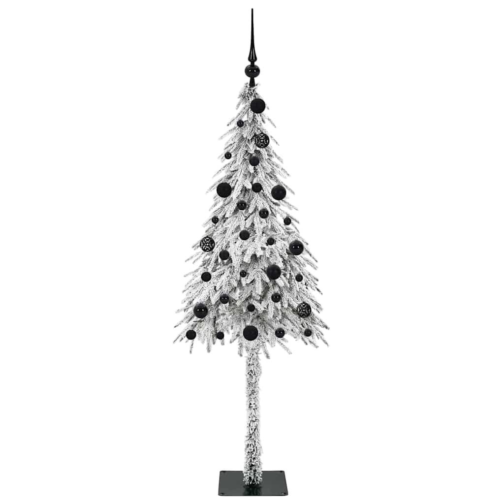 vidaXL Choinka z 150 diodami LED z podstawą Biały 150 cm PE i stal