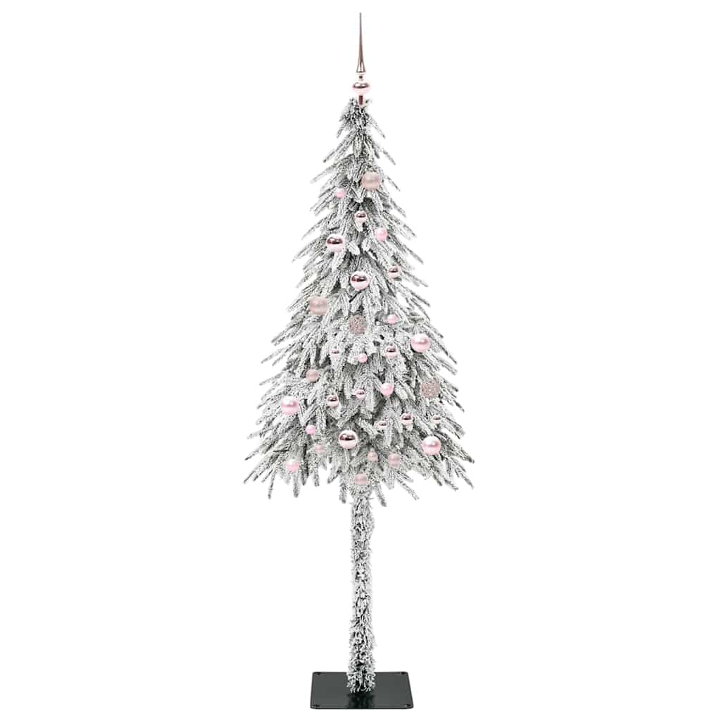 vidaXL Choinka z 150 diodami LED z podstawą Biały 150 cm PE i stal