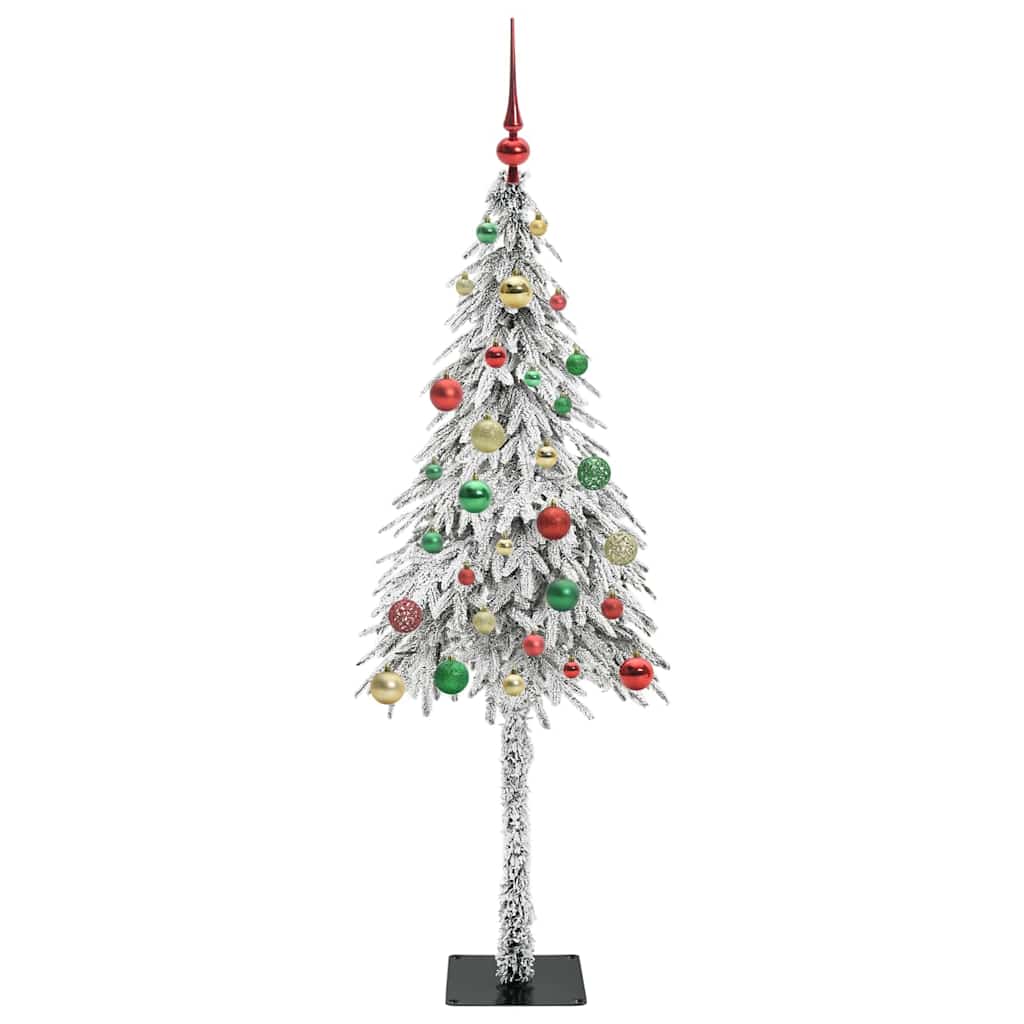 vidaXL Choinka z 150 diodami LED z podstawą Biały 150 cm PE i stal