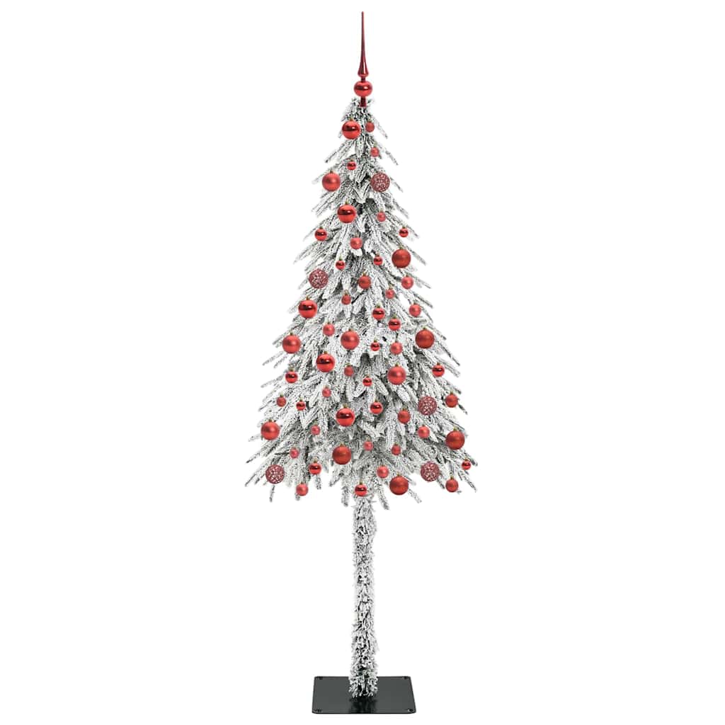 vidaXL Choinka z 300 diodami LED z podstawą Biały 180 cm PE i stal