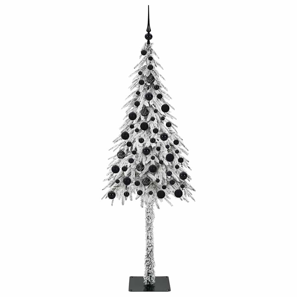 vidaXL Choinka z 300 diodami LED z podstawą Biały 180 cm PE i stal