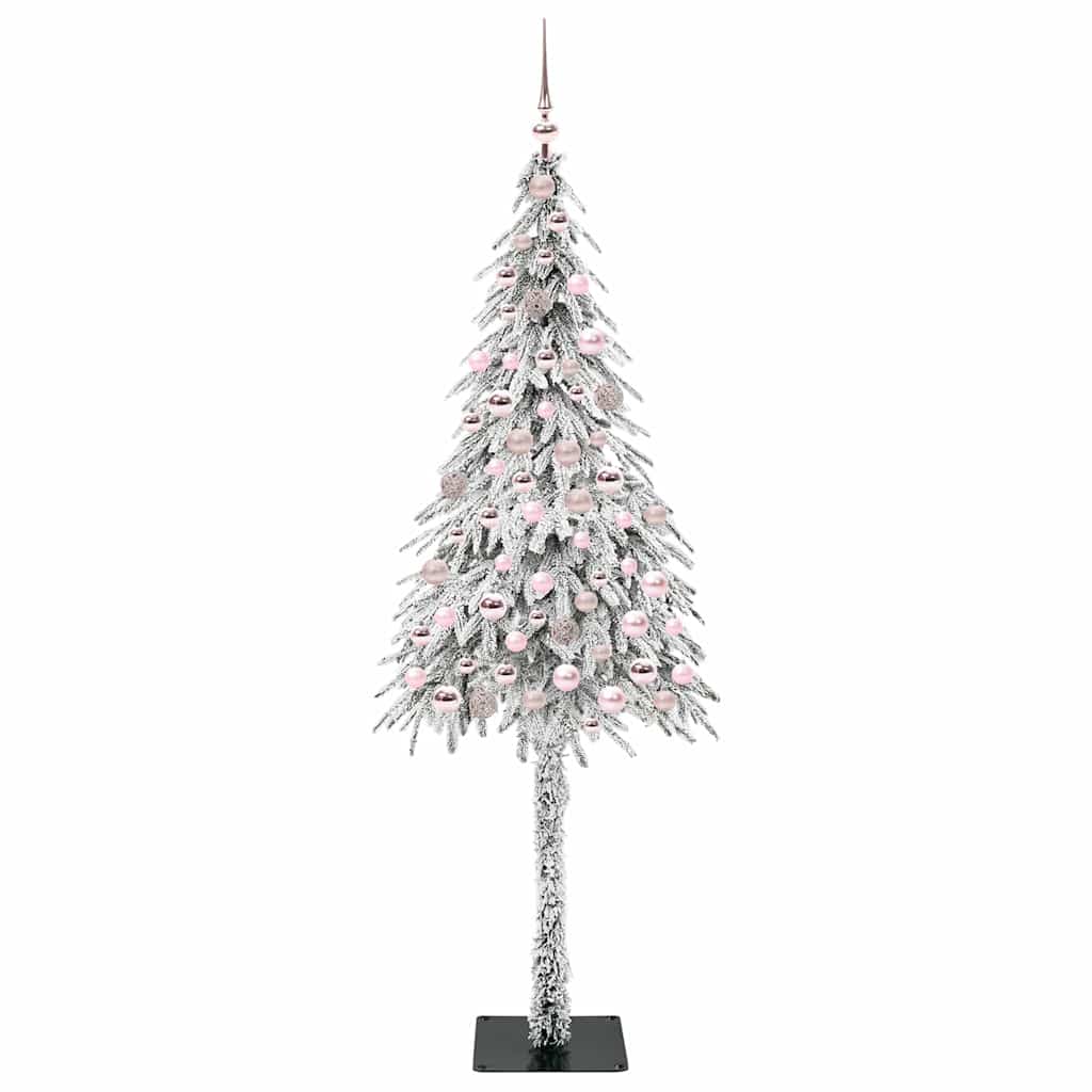 vidaXL Choinka z 300 diodami LED z podstawą Biały 180 cm PE i stal