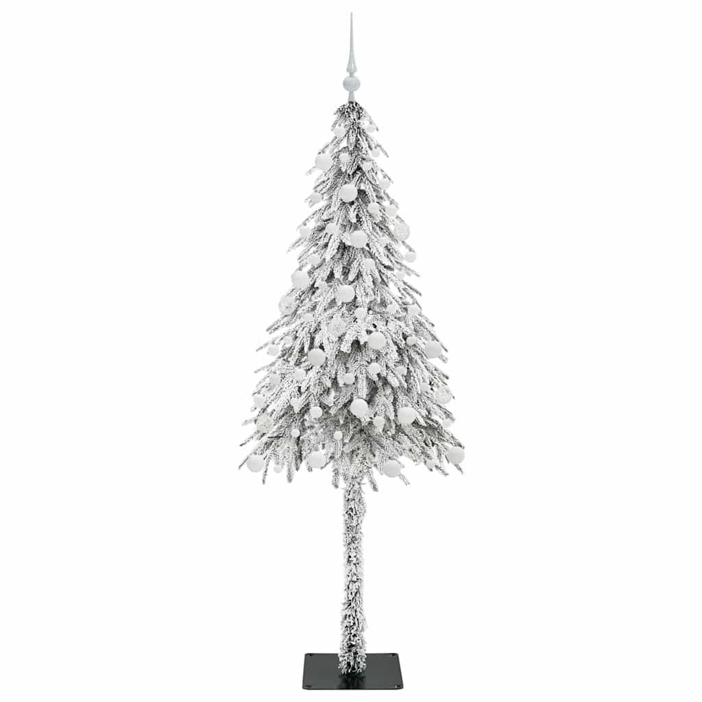 vidaXL Choinka z 300 diodami LED z podstawą Biały 180 cm PE i stal