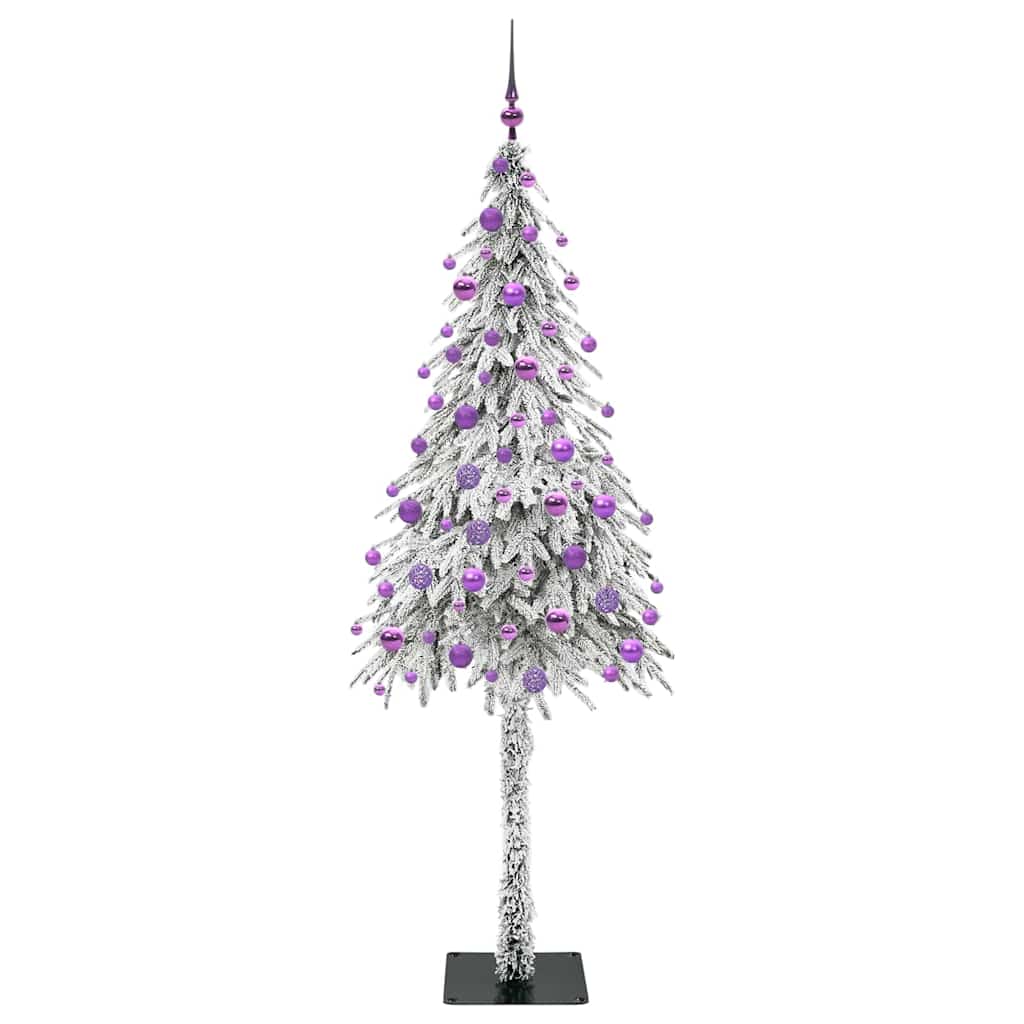 vidaXL Choinka z 300 diodami LED z podstawą Biały 180 cm PE i stal