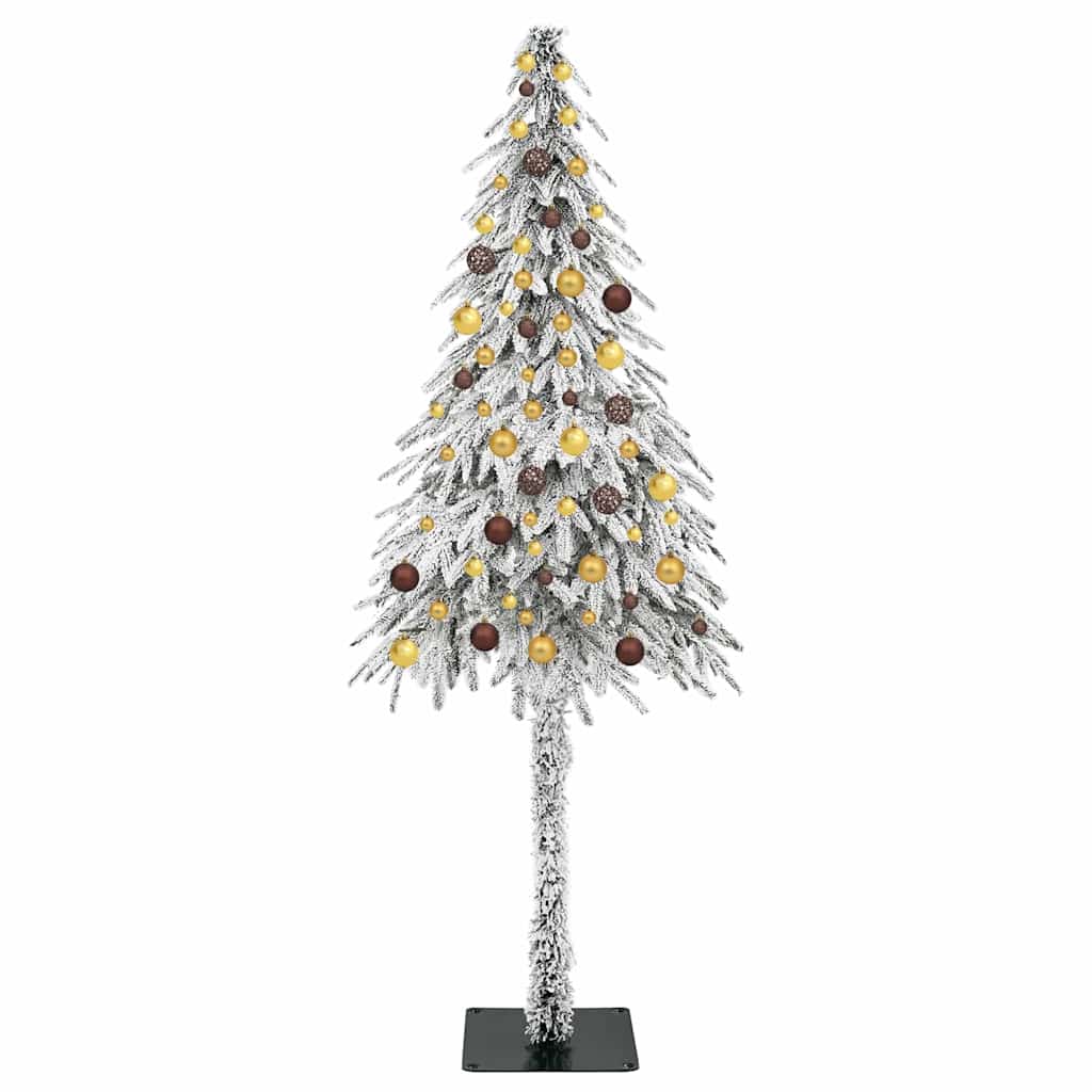 vidaXL Choinka z 300 diodami LED z podstawą Biały 210 cm PE i stal