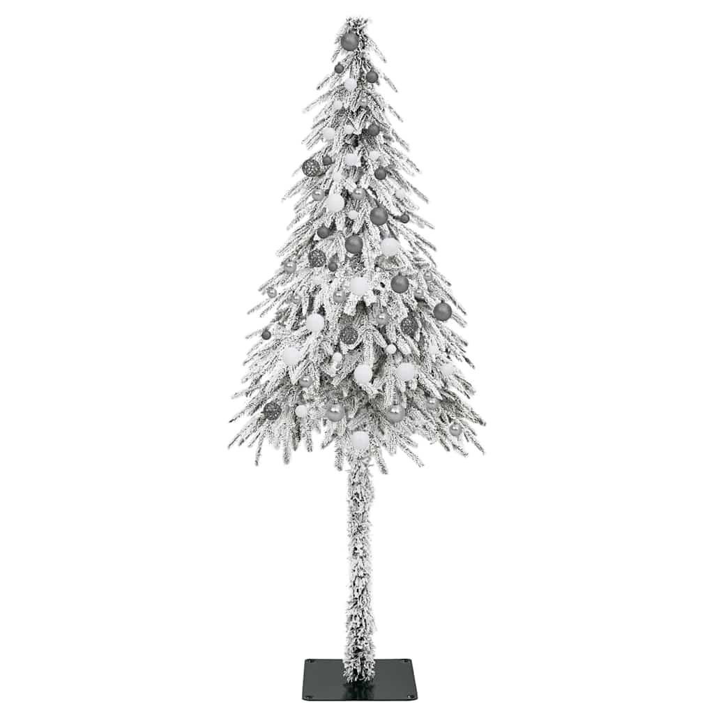 vidaXL Choinka z 300 diodami LED z podstawą Biały 210 cm PE i stal