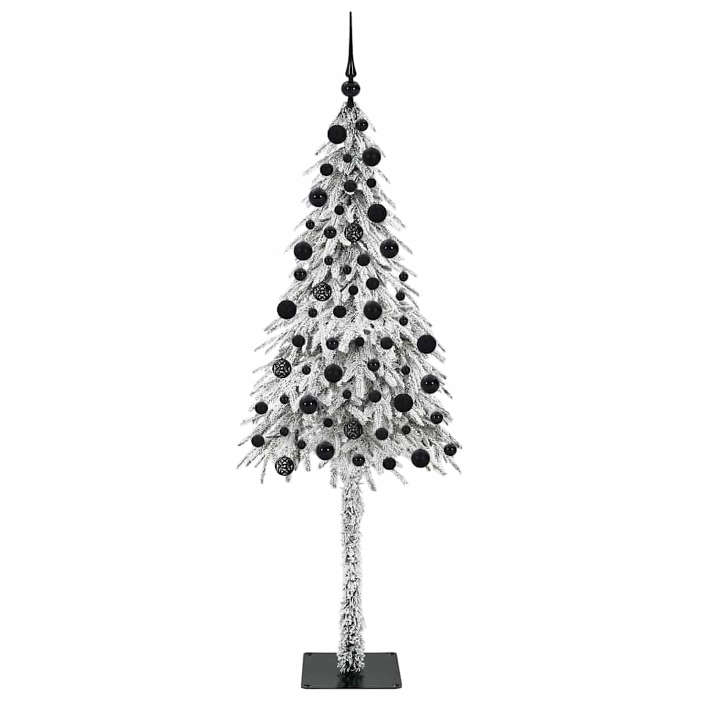 vidaXL Choinka z 300 diodami LED z podstawą Biały 210 cm PE i stal