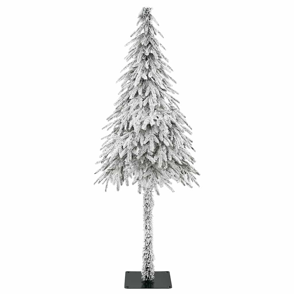 vidaXL Choinka z 300 diodami LED z podstawą Biały 210 cm PE i stal