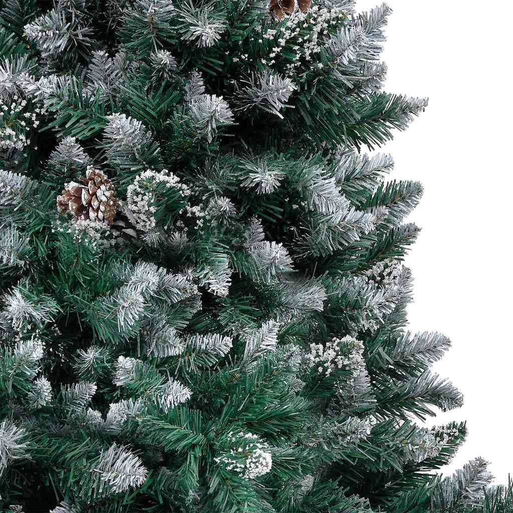 vidaXL Sztuczna choinka z podstawą Zielony 150 cm PVC i Stal i Plastik