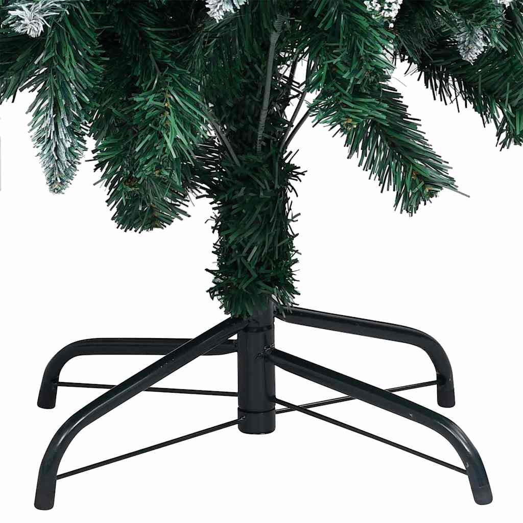 vidaXL Sztuczna choinka z podstawą Zielony 150 cm PVC i Stal i Plastik