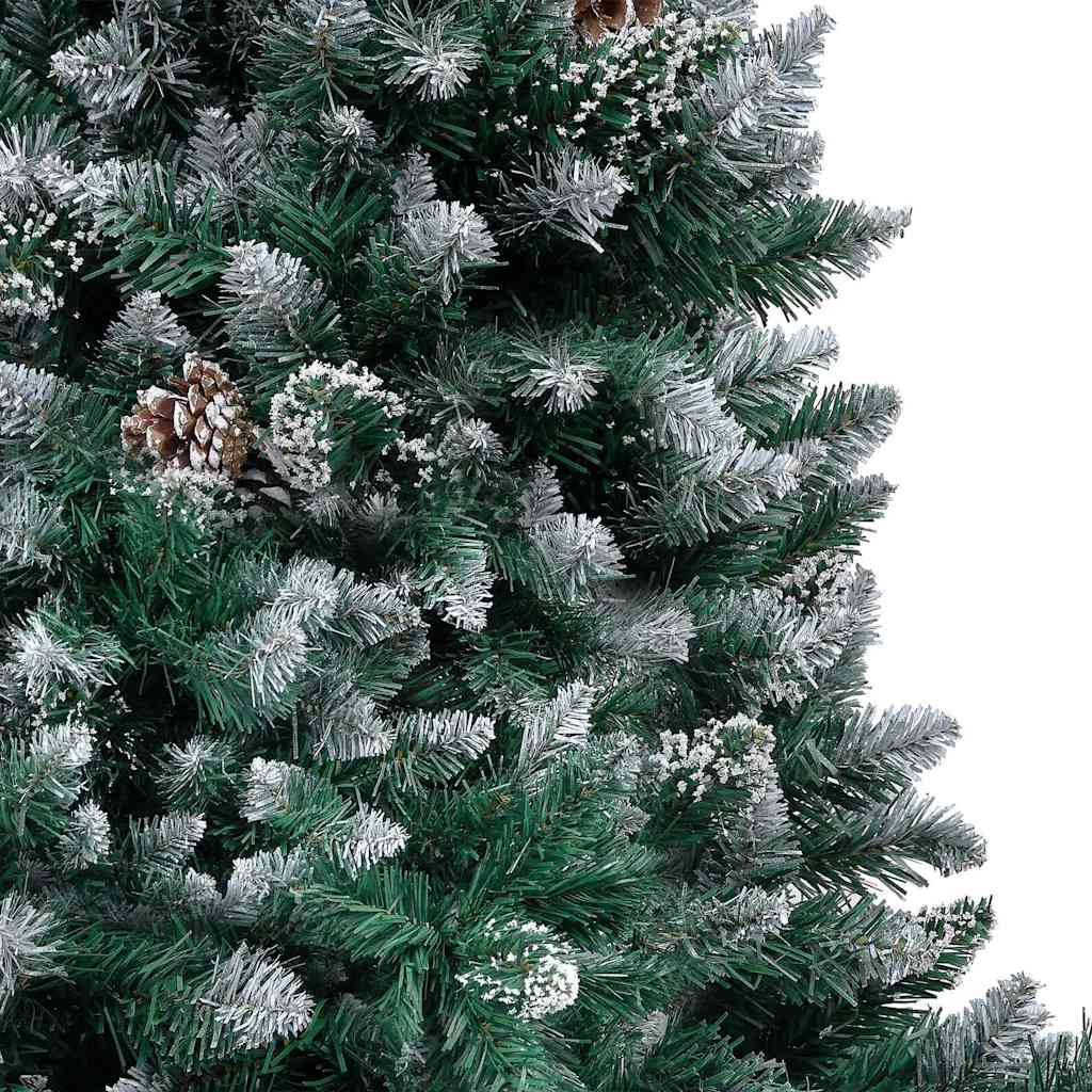 vidaXL Sztuczna choinka z podstawą Zielony 150 cm PVC i Stal i Plastik
