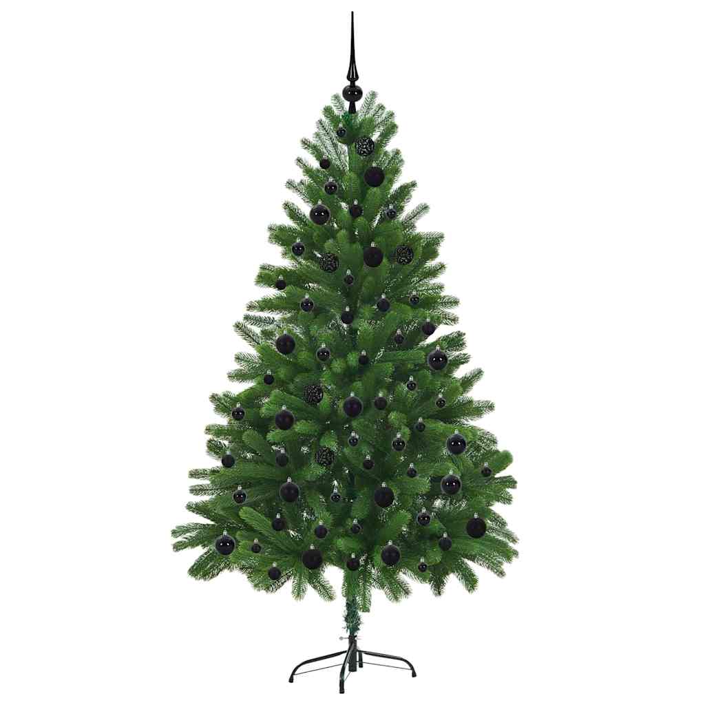 vidaXL Choinka z 300 diodami LED z podstawą Zielony 180 cm PE