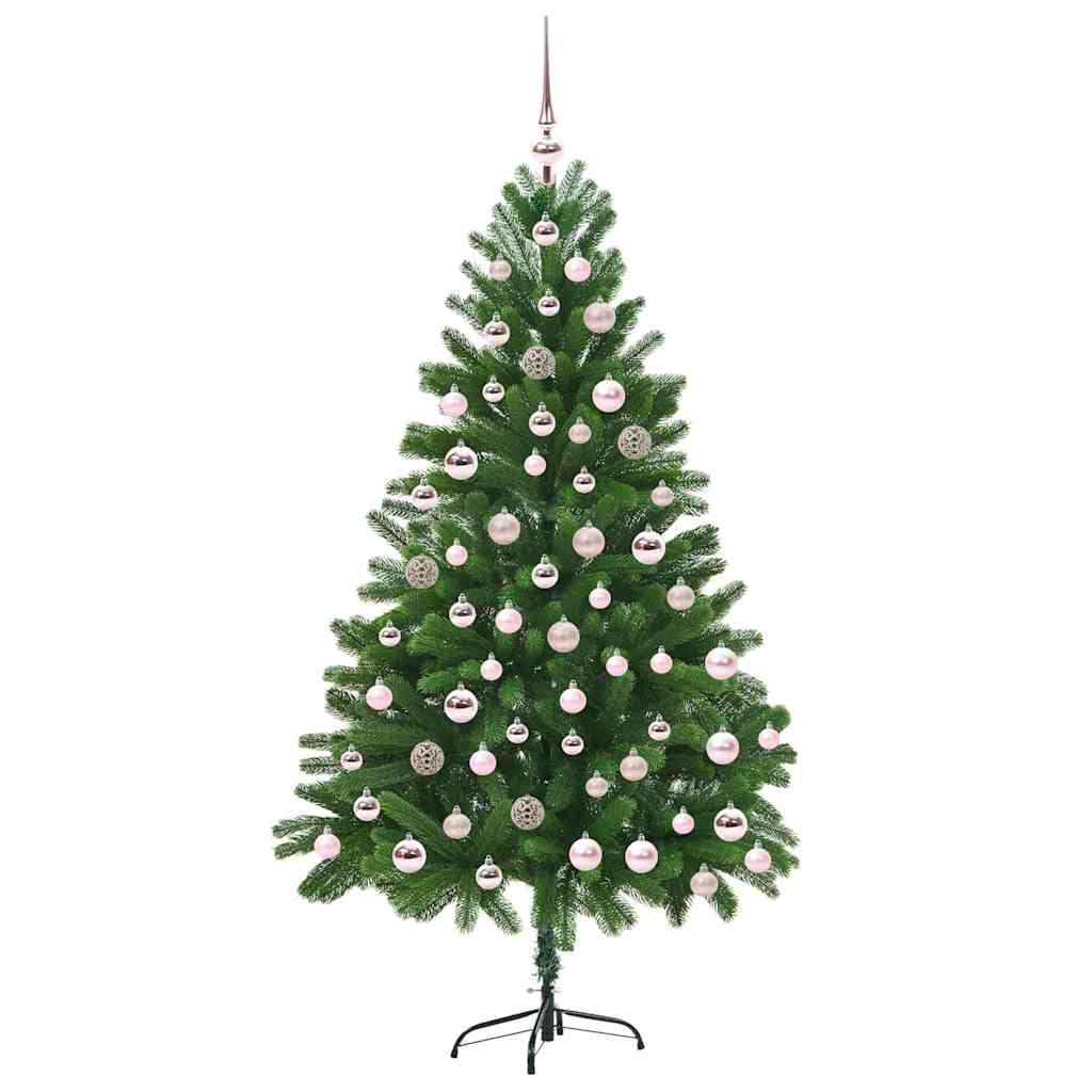 vidaXL Choinka z 300 diodami LED z podstawą Zielony 180 cm PE