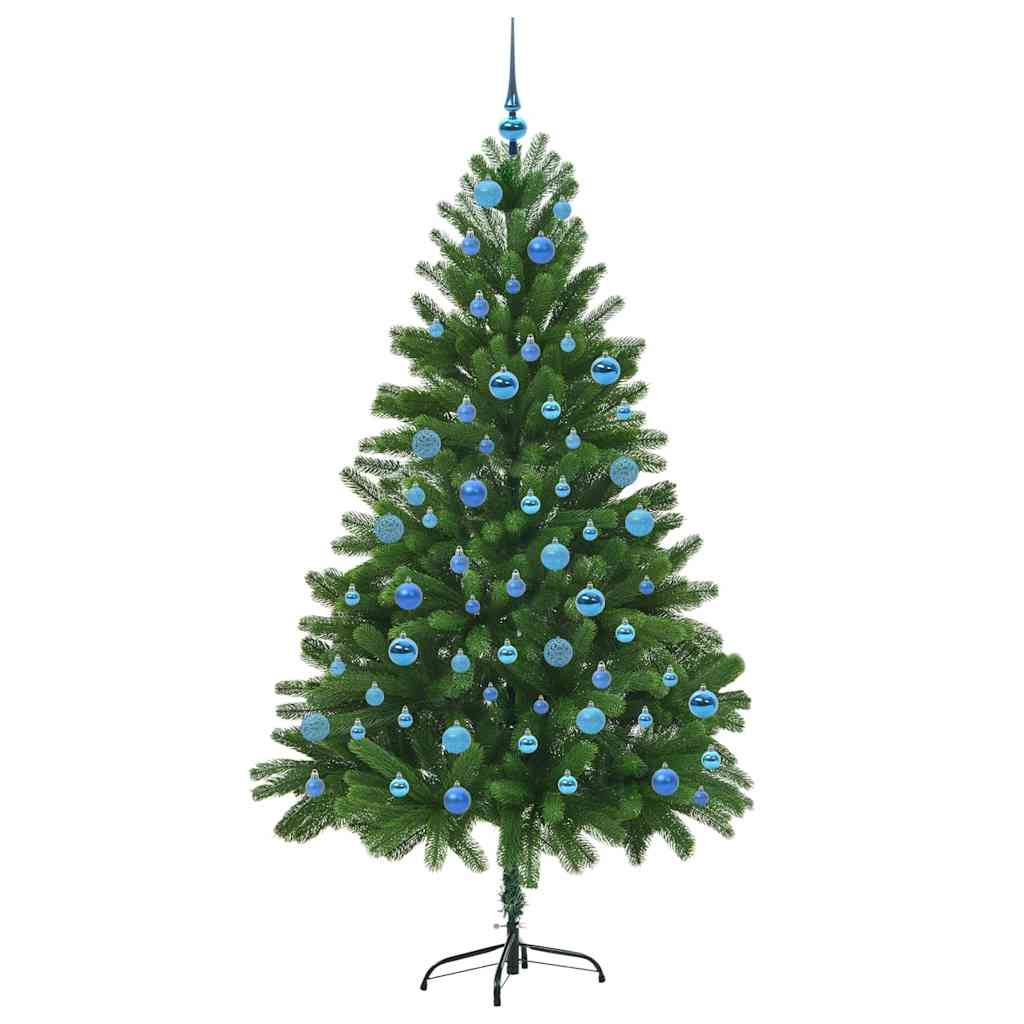 vidaXL Choinka z 300 diodami LED z podstawą Zielony 180 cm PE