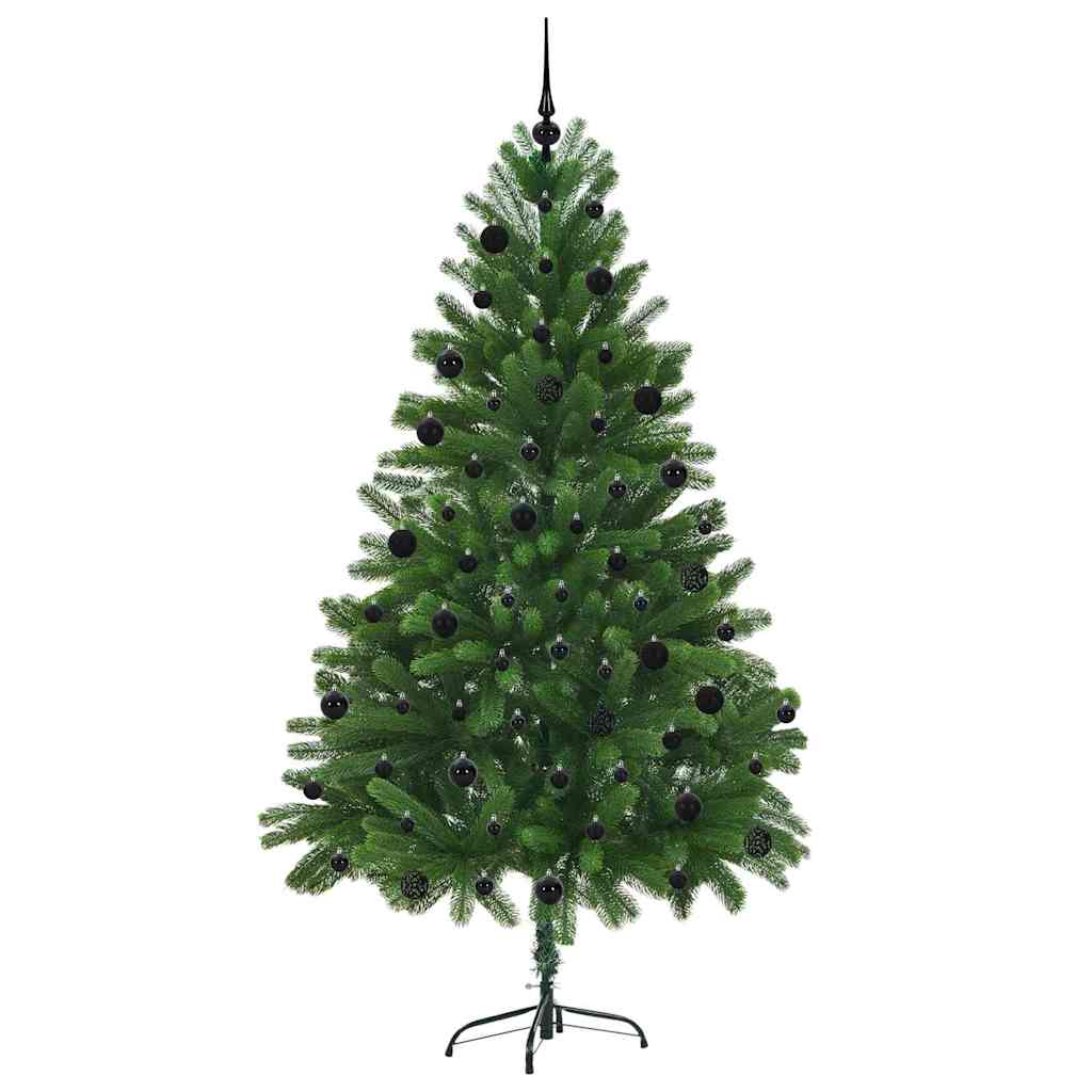 vidaXL Choinka z 300 diodami LED z podstawą Zielony 210 cm PE