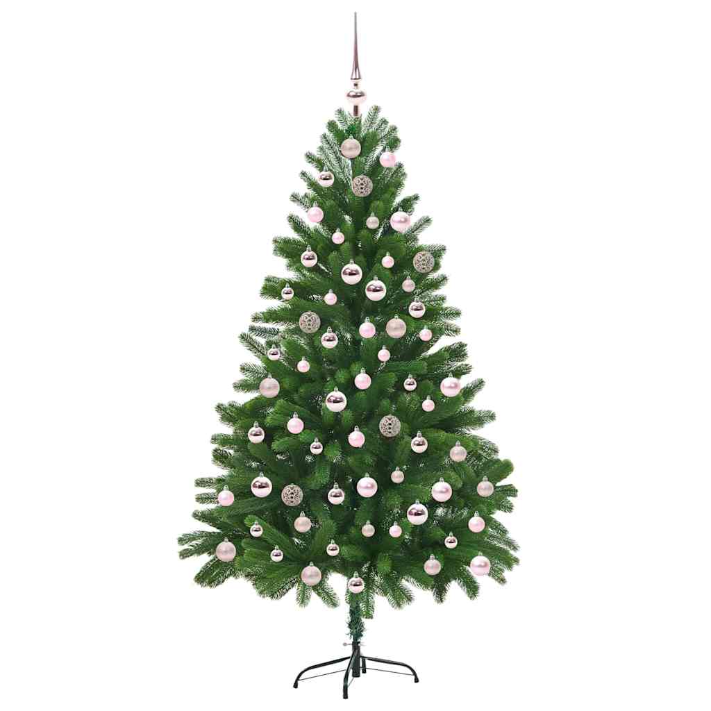 vidaXL Choinka z 300 diodami LED z podstawą Zielony 210 cm PE