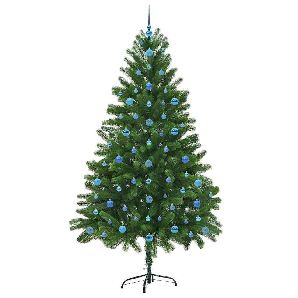 vidaXL Choinka z 300 diodami LED z podstawą Zielony 210 cm PE