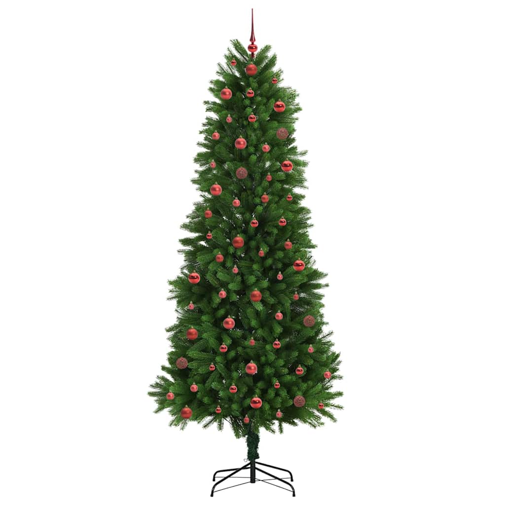 vidaXL Choinka z 300 diodami LED z podstawą Zielony 240 cm PE