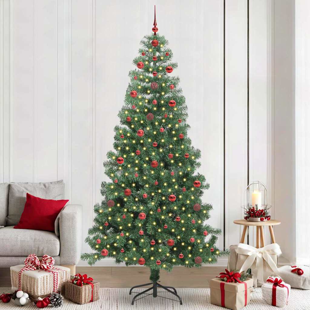 vidaXL Choinka Zielony 240 cm PVC