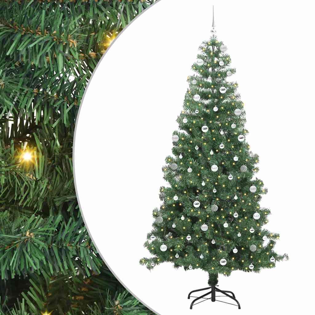 vidaXL Choinka Zielony 240 cm PVC