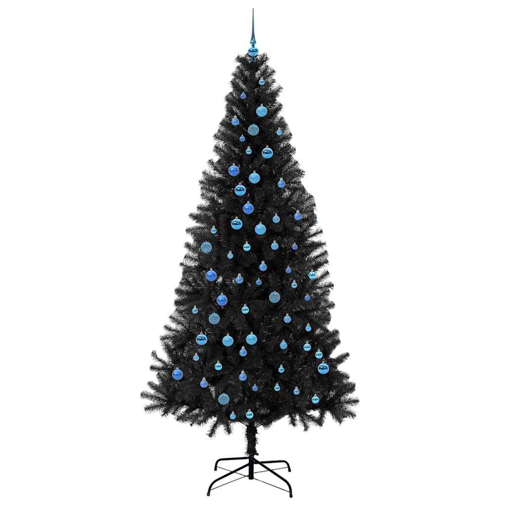 vidaXL Choinka Czarny 240 cm PVC