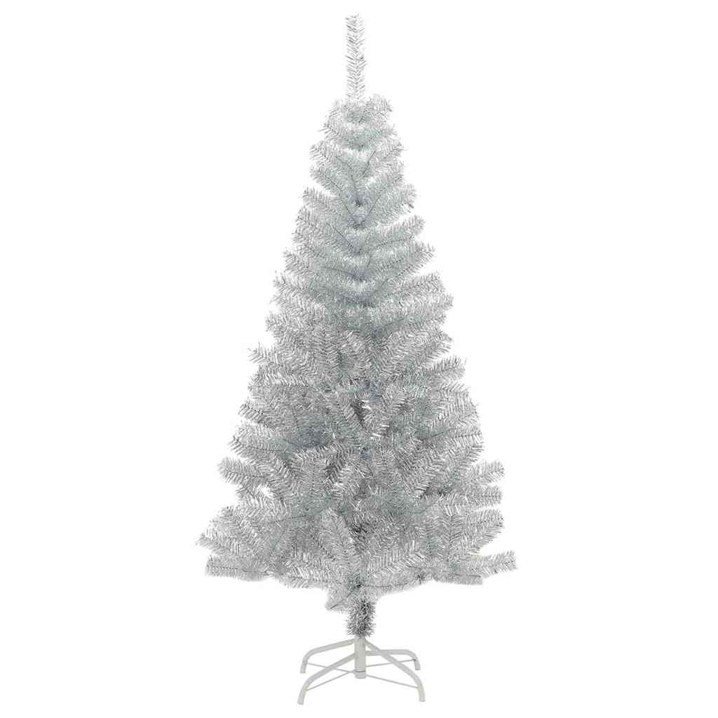 vidaXL Choinka Srebrny 150 cm PET