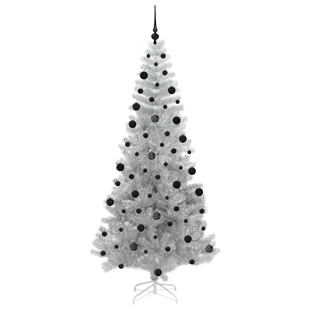 vidaXL Choinka Srebrny 210 cm PET