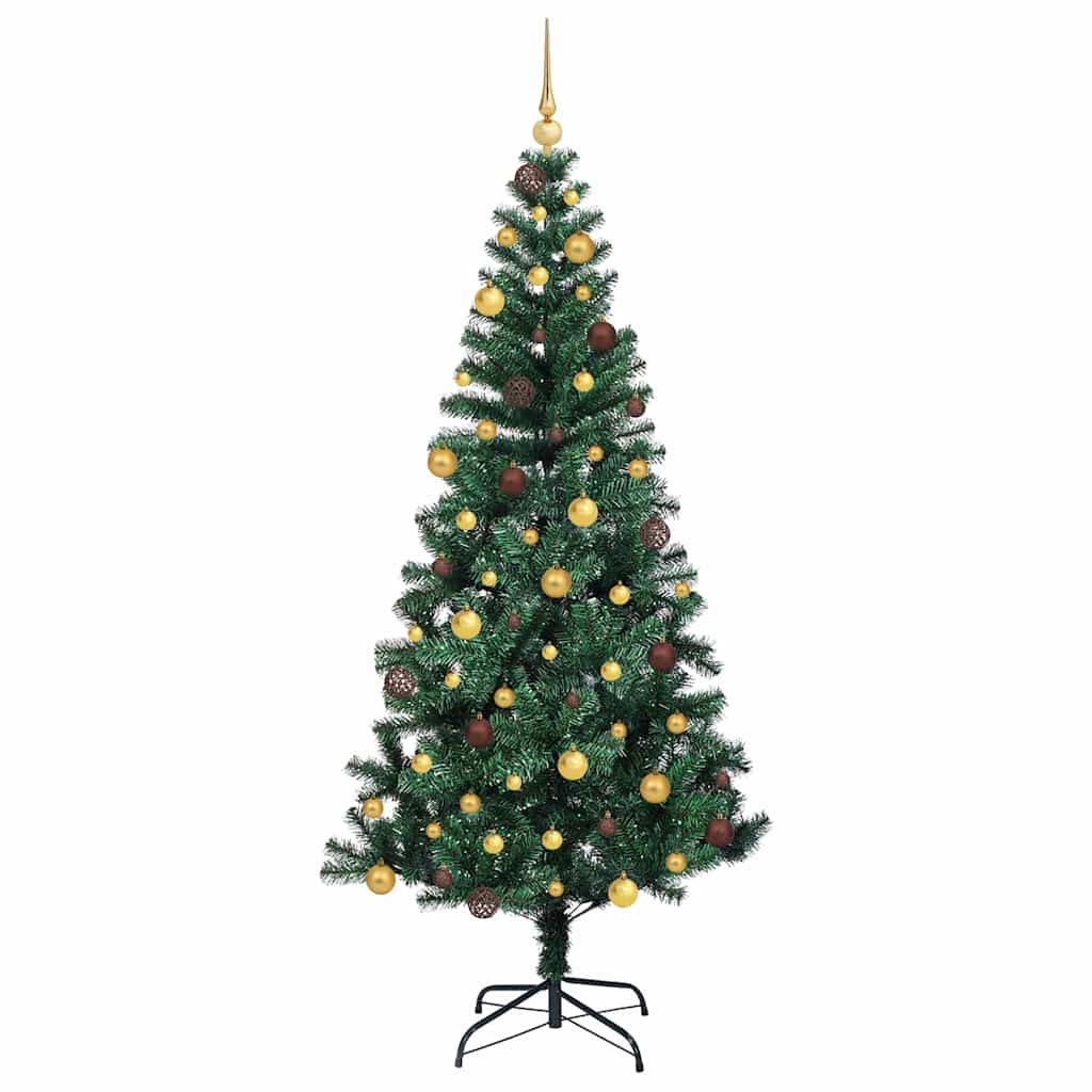 vidaXL Sztuczna choinka z oświetleniem na Boże Narodzenie 210 cm
