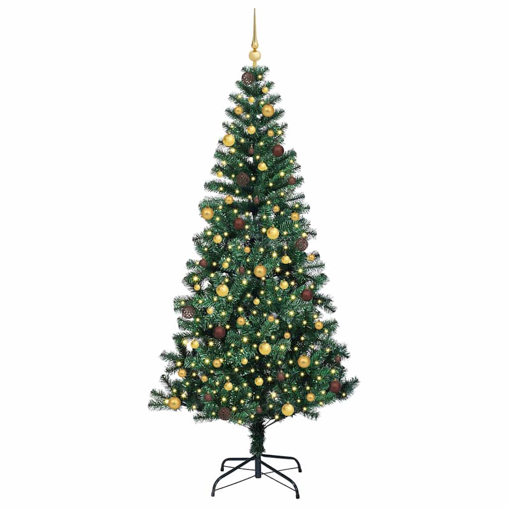 vidaXL Sztuczna choinka z oświetleniem na Boże Narodzenie 240 cm
