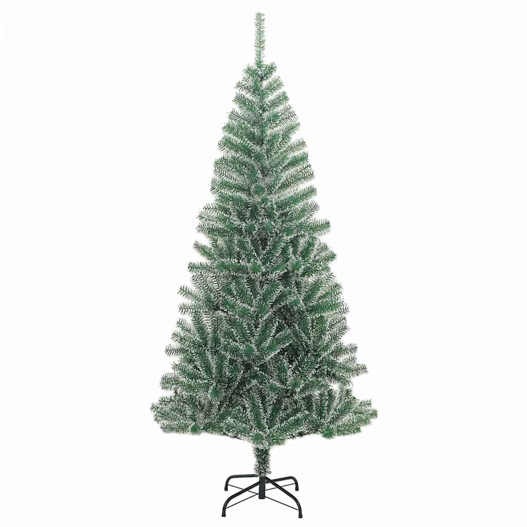 vidaXL Sztuczna choinka z śnieżnym pokryciem z lampkami LED 180 cm