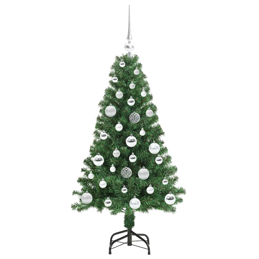 vidaXL Sztuczna choinka z podstawą Zielony 120 cm PVC i Stal i Plastik