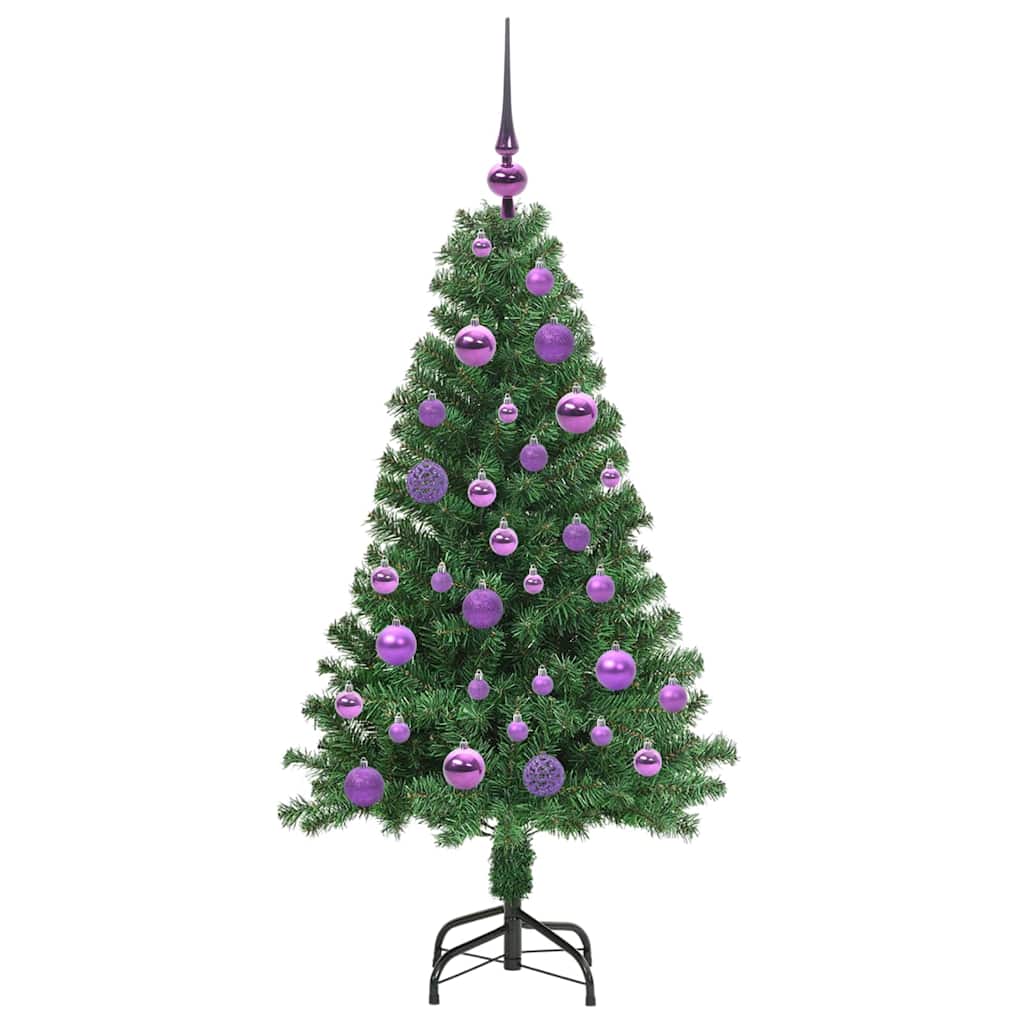 vidaXL Sztuczna choinka z podstawą Zielony 120 cm PVC i Stal i Plastik
