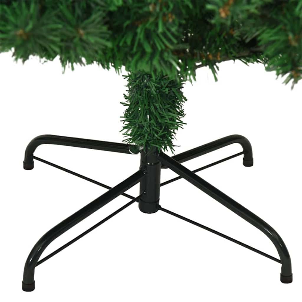 vidaXL Sztuczna choinka z podstawą Zielony 180 cm PVC i Stal i Plastik