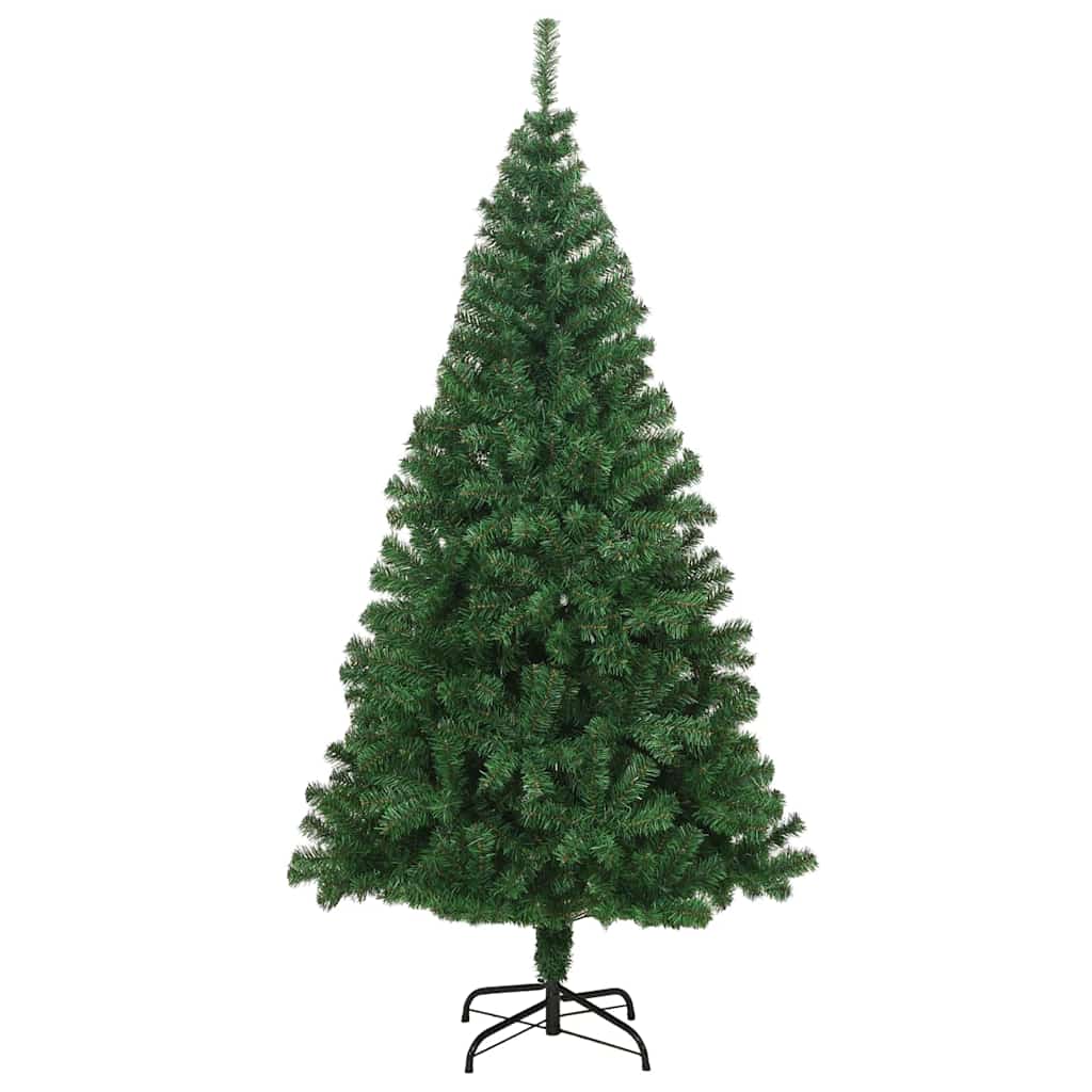 vidaXL Sztuczna choinka z podstawą Zielony 180 cm PVC i Stal i Plastik