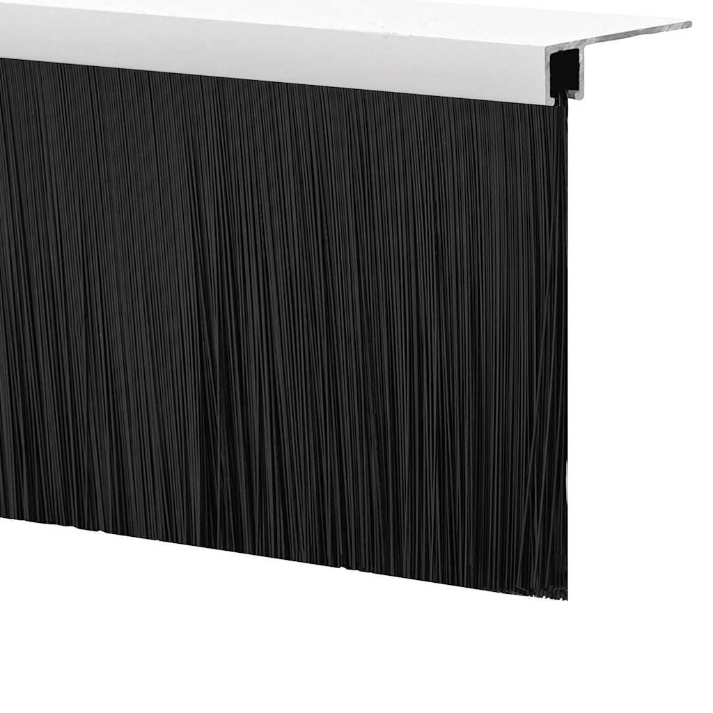 vidaXL Uszczelki z szczotką do drzwi na zatrzask 2 pcs Biały 100 cm