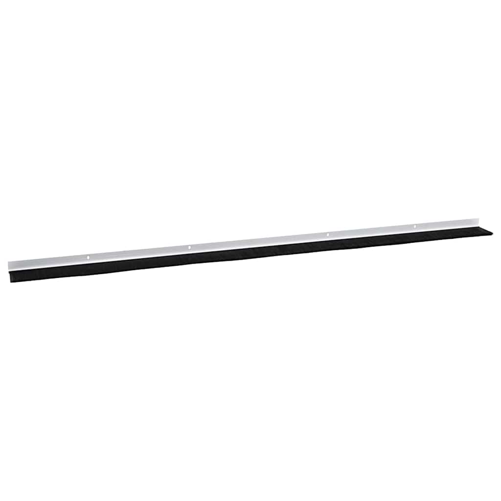 vidaXL Uszczelki z szczotką do drzwi na zatrzask 2 pcs Biały 100 cm