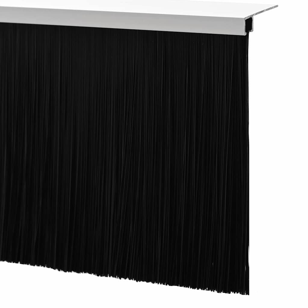 vidaXL Uszczelki z szczotką do drzwi na zatrzask 2 pcs Biały 100 cm