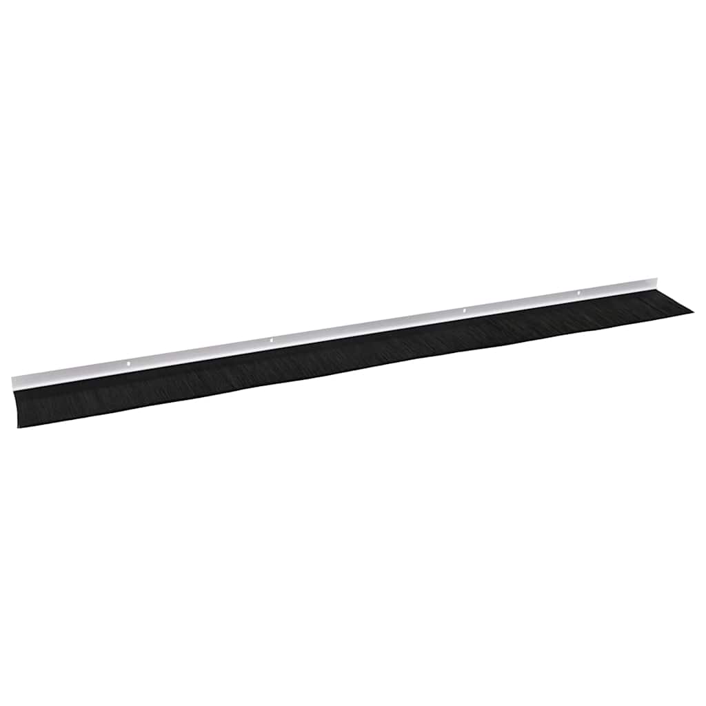 vidaXL Uszczelki z szczotką do drzwi na zatrzask 2 pcs Biały 100 cm