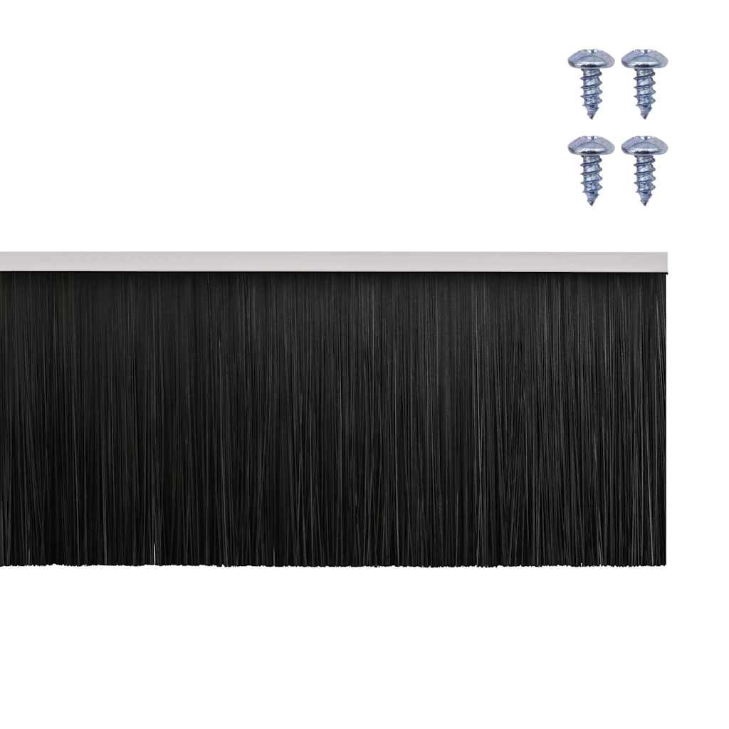 vidaXL Uszczelki z szczotką do drzwi na zatrzask 2 pcs Biały 100 cm