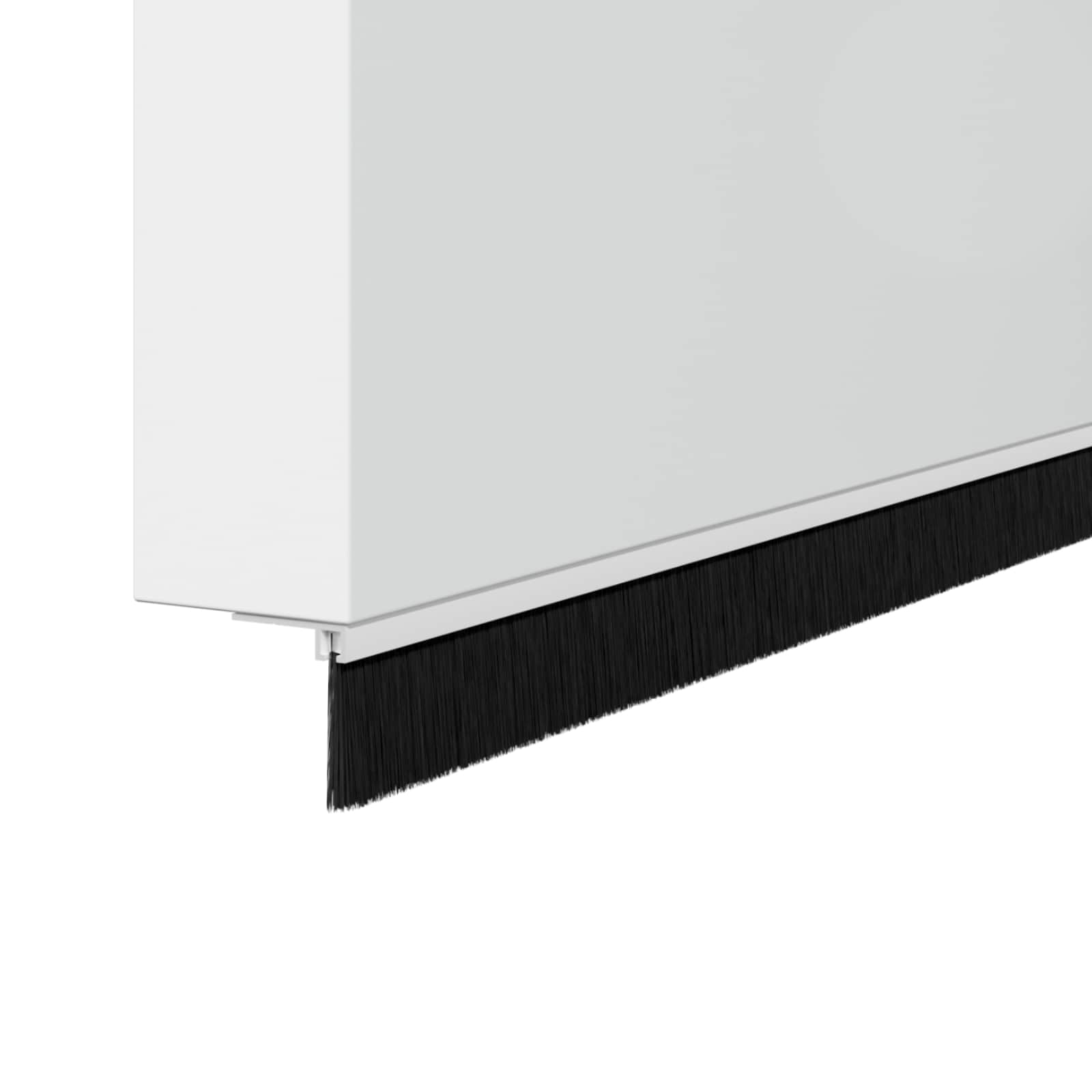 vidaXL Uszczelki z szczotką do drzwi na zatrzask 6 pcs Biały 100 cm