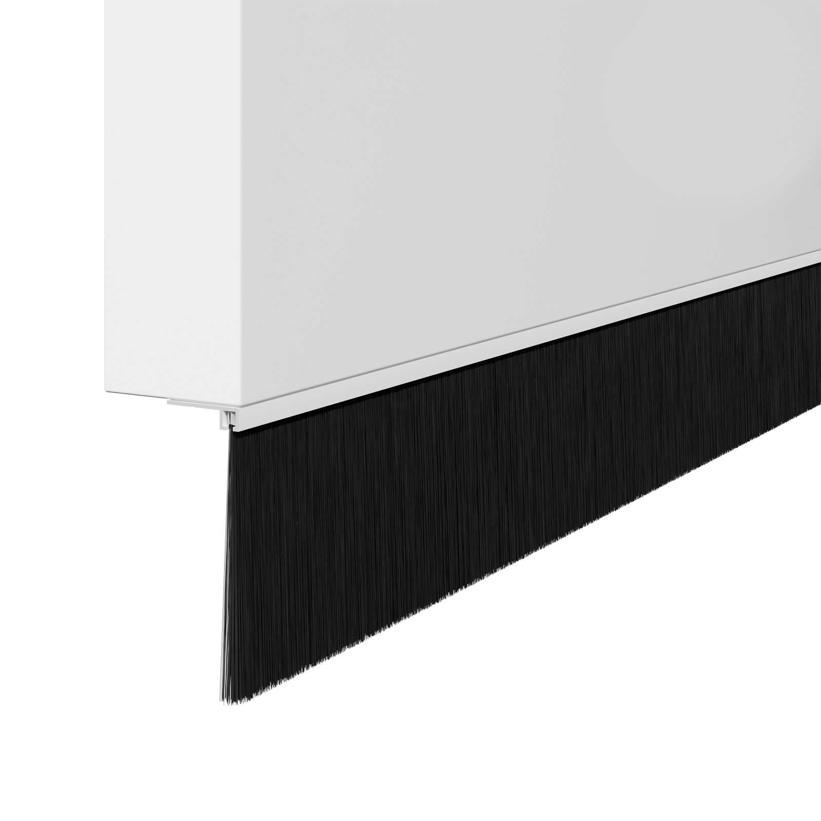 vidaXL Uszczelki z szczotką do drzwi na zatrzask 12 pcs Biały 100 cm