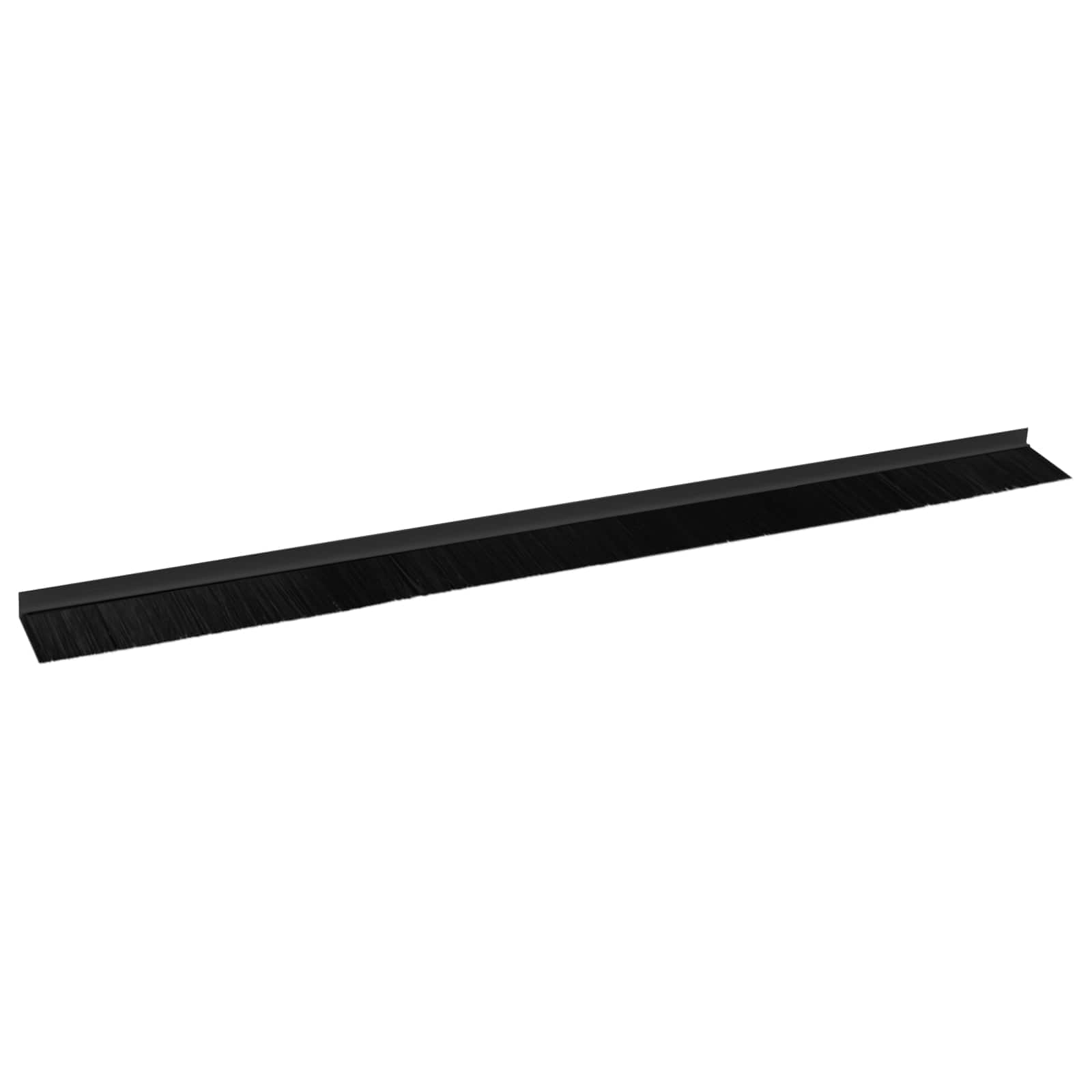 vidaXL Szczotki uszczelniające do drzwi samoprzylepne 2 pcs Czarny