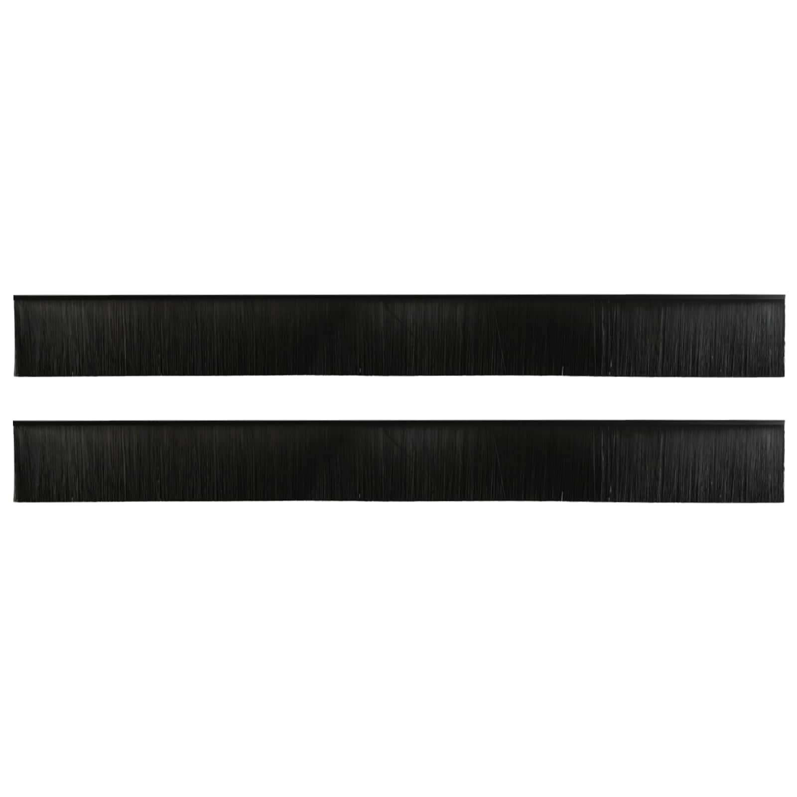 vidaXL Szczotki uszczelniające do drzwi samoprzylepne 2 pcs Czarny