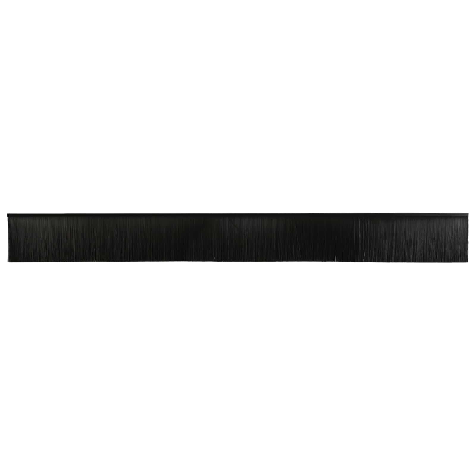 vidaXL Szczotki uszczelniające do drzwi samoprzylepne 12 pcs Czarny