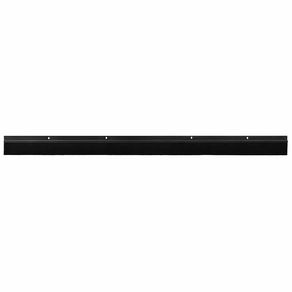 vidaXL Uszczelki z szczotką do drzwi na zatrzask 2 pcs Czarny 100 cm