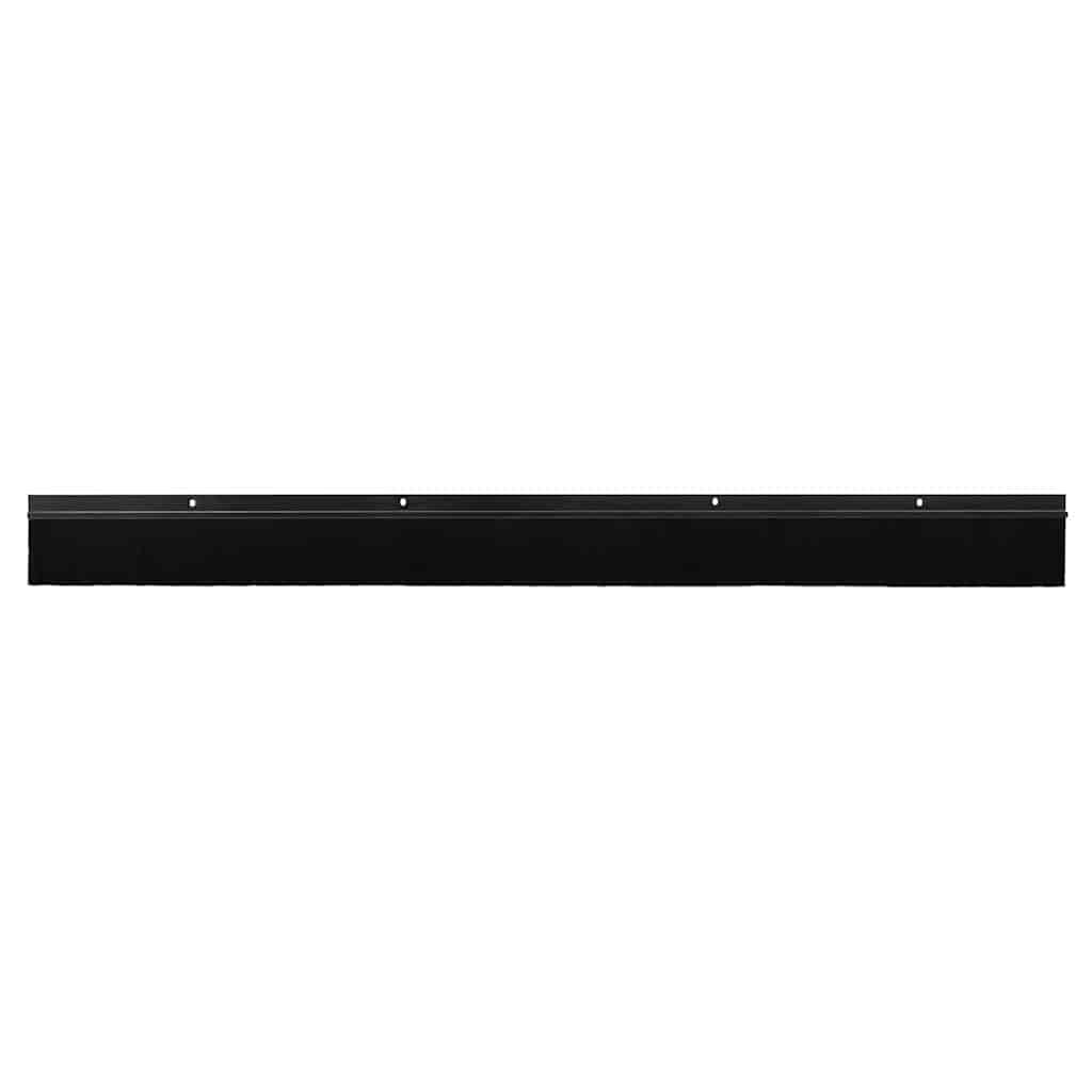 vidaXL Uszczelki z szczotką do drzwi na zatrzask 2 pcs Czarny 100 cm