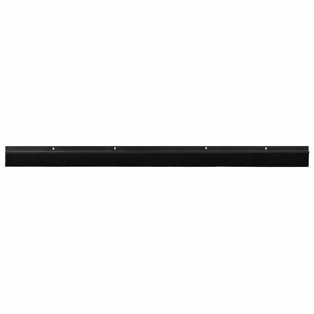 vidaXL Uszczelki z szczotką do drzwi na zatrzask 6 pcs Czarny 100 cm
