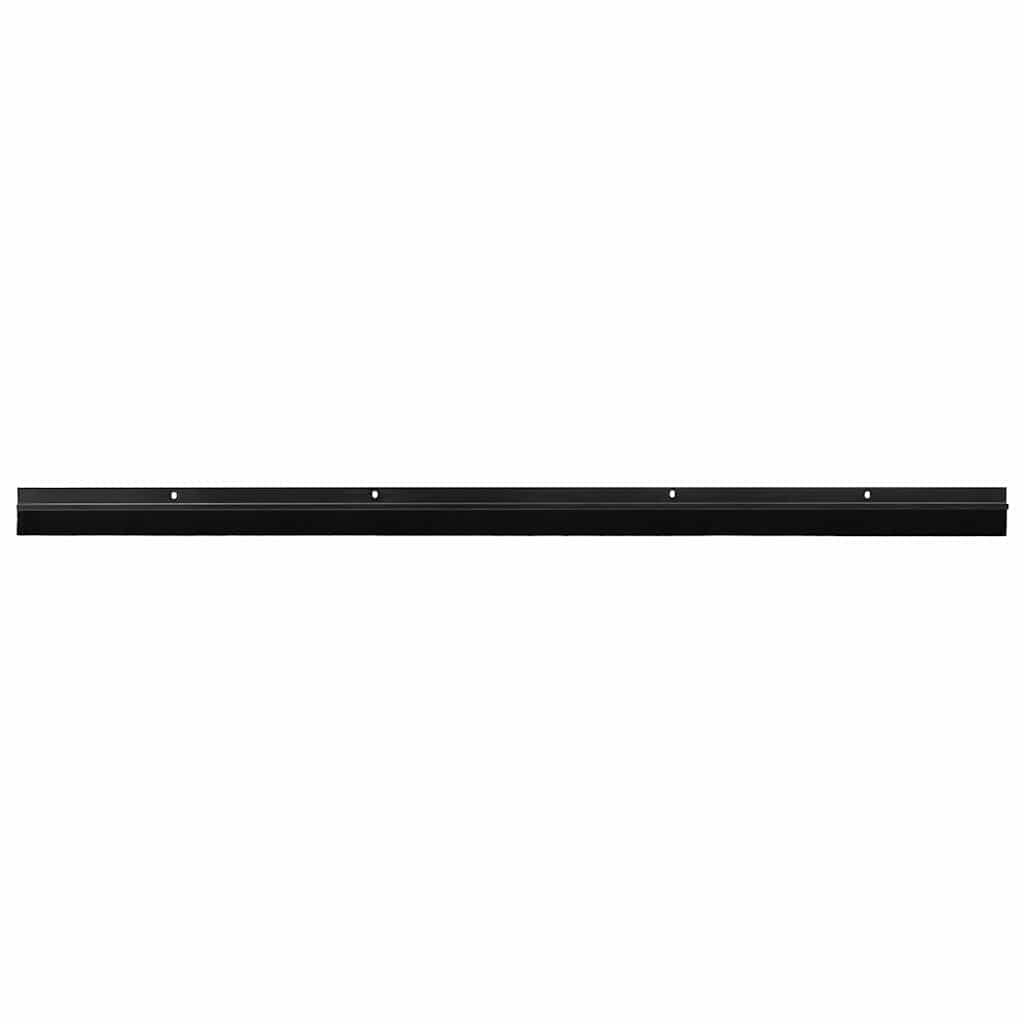 vidaXL Uszczelki z szczotką do drzwi na zatrzask 12 pcs Czarny 100 cm