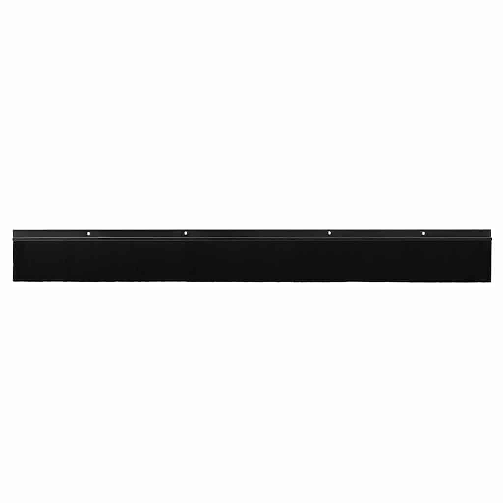 vidaXL Uszczelki z szczotką do drzwi na zatrzask 12 pcs Czarny 100 cm