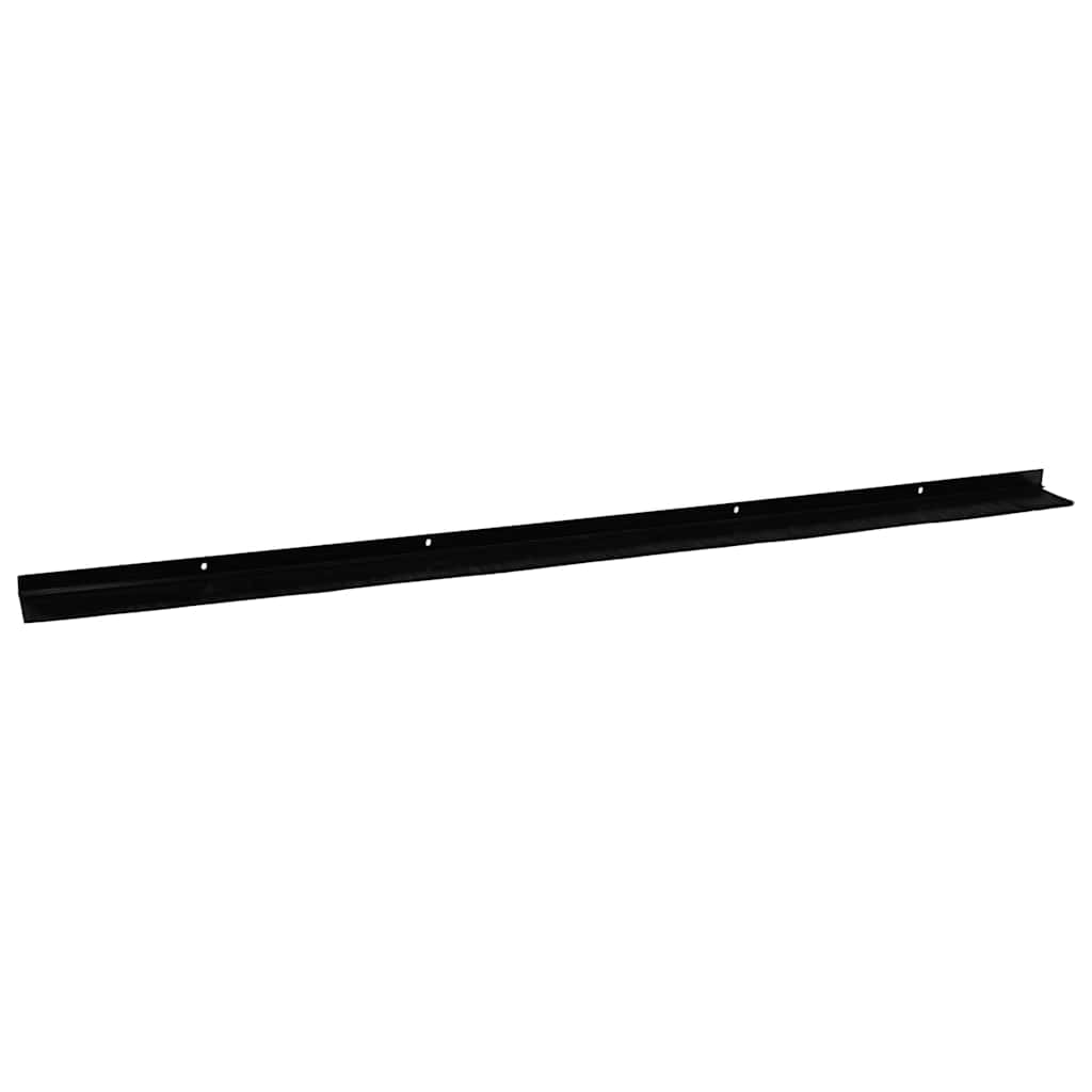 vidaXL Uszczelki z szczotką do drzwi na zatrzask 6 pcs Czarny 100 cm